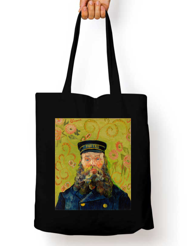Postman Joseph Roulin Vincent Van Gogh Zipper Tote Bag