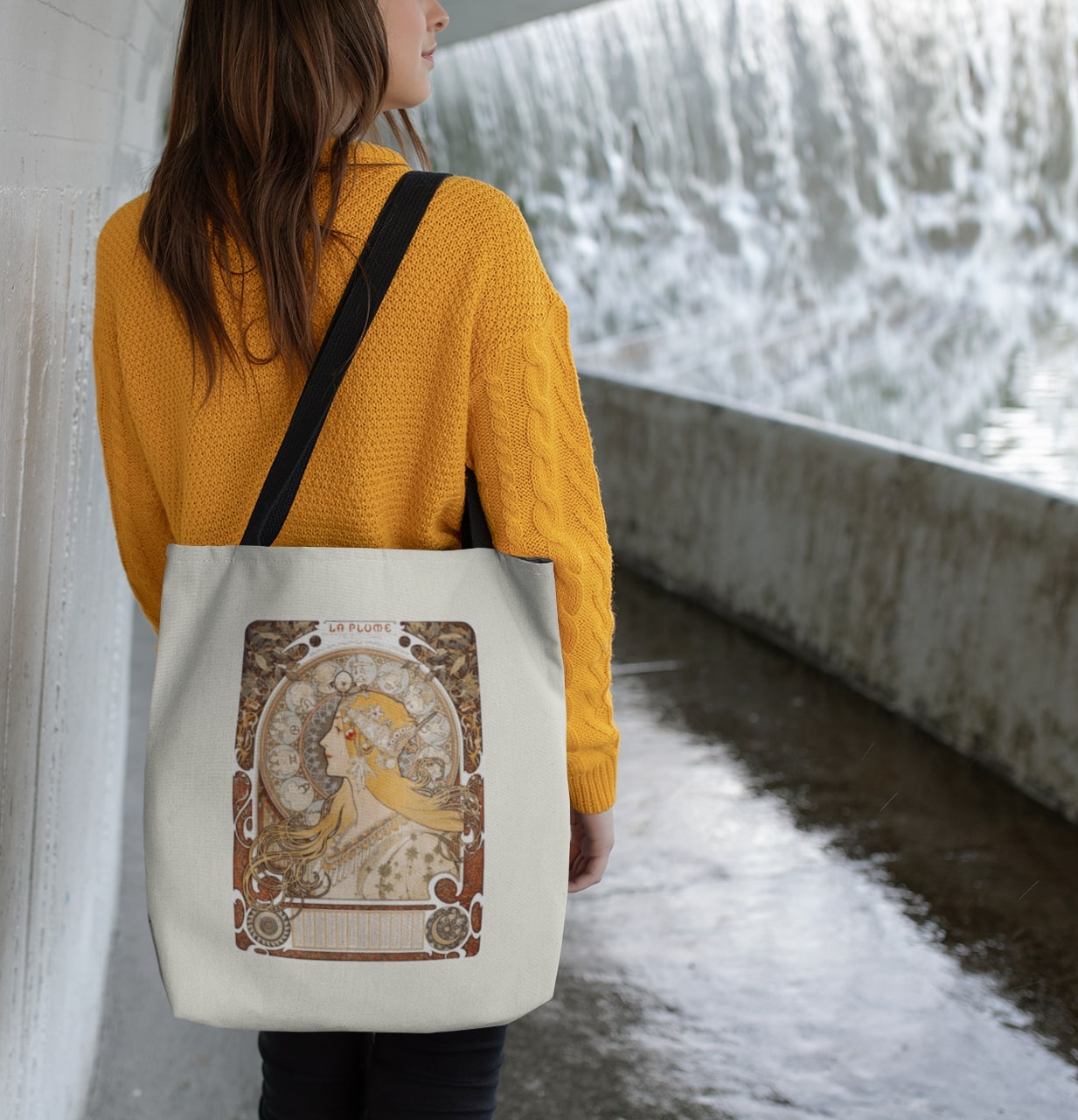 Zodiac 1896 by Alphonse Mucha Zipper Tote Bag
