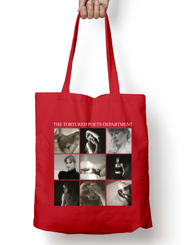 The Tortured Poets Department Statement Piece Taylor Swift Zipper Tote Bag