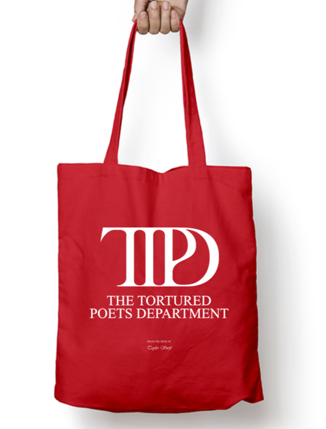 TTPD The Tortured Poets Department Album Art Taylor Swift Tote Bag