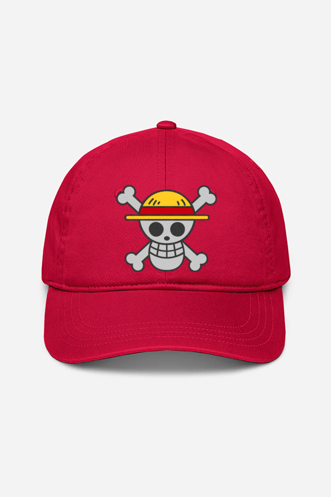 One Piece Emblem Embroidered Cap