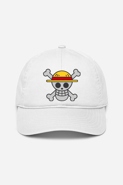 One Piece Emblem Embroidered Cap