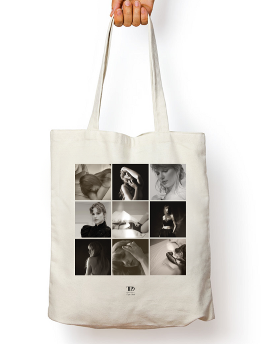 TTPD Iconic Portraits Taylor Swift Zipper Tote Bag