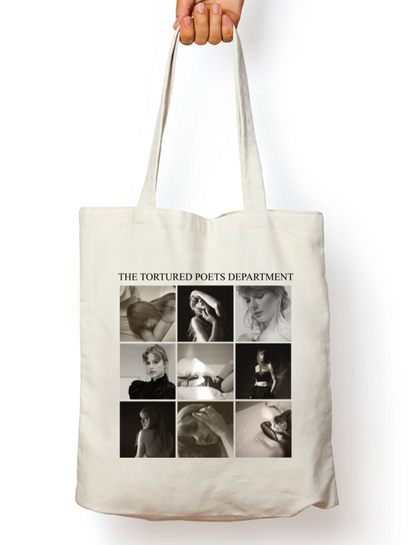 The Tortured Poets Department Statement Piece Taylor Swift Zipper Tote Bag