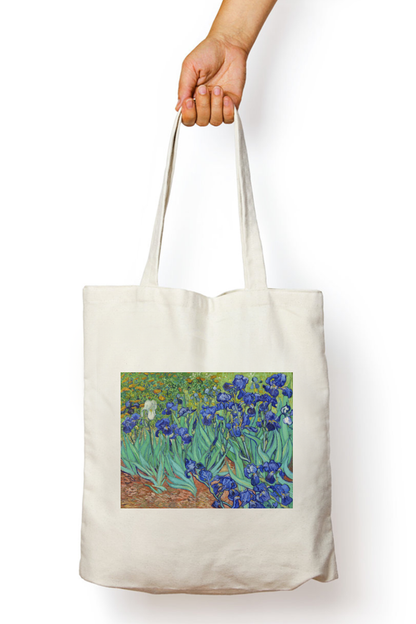 Van Gogh's Irises  Zipper Tote Bag