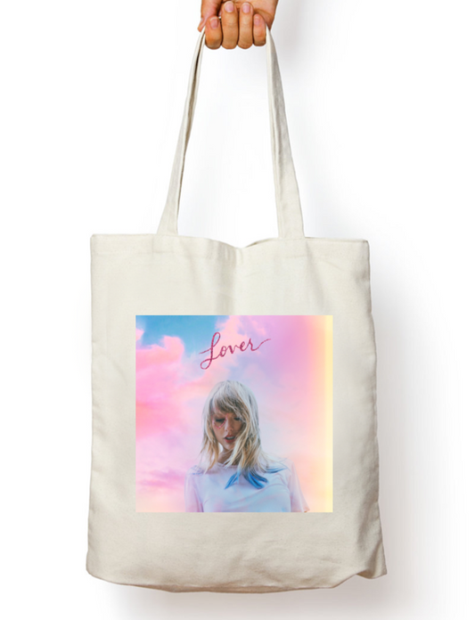 Lover's Embrace Taylor Swift Album Zipper Tote Bag