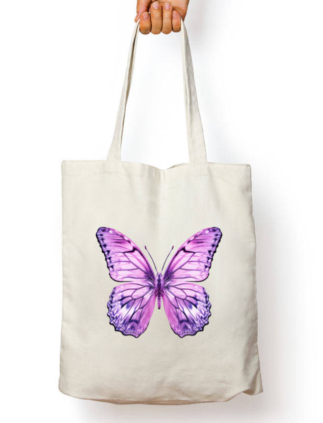 Crystal Flutter Zipper Tote Bag