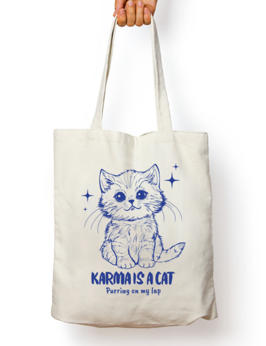 Karma is a Cat Taylor Swift Zipper Tote Bag