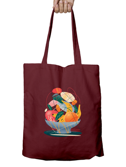 Fruitful Delight Zipper Tote Bag