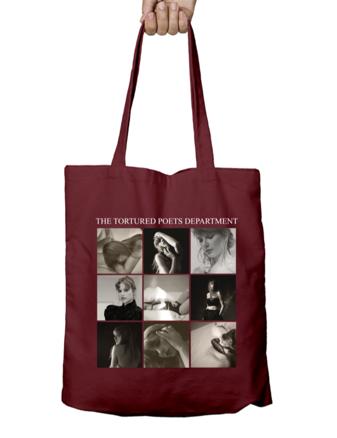 The Tortured Poets Department Statement Piece Taylor Swift Zipper Tote Bag