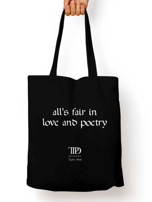 All's Fair In Love & Poetry TTPD Taylor Swift Zipper Tote Bag