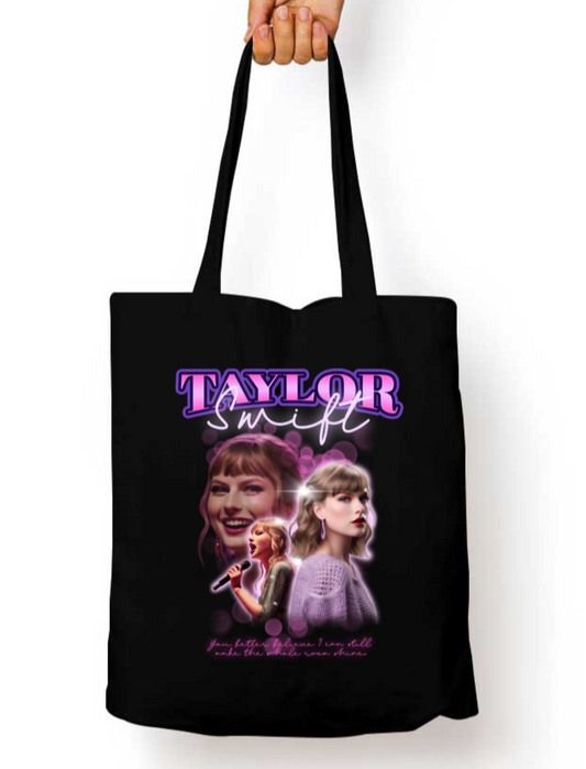 Swiftie Collage Fan Art Taylor Swift Zipper Tote Bag