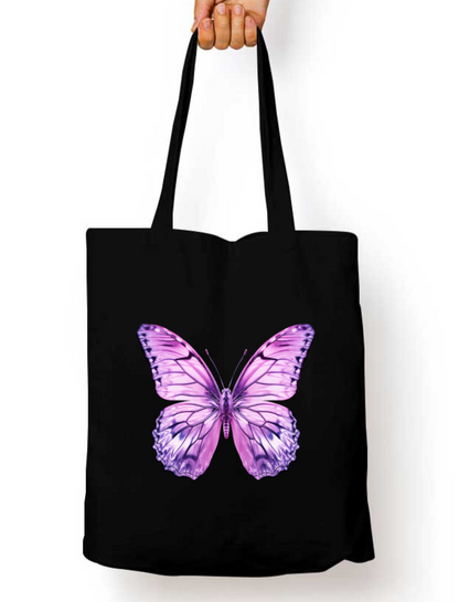 Crystal Flutter Zipper Tote Bag