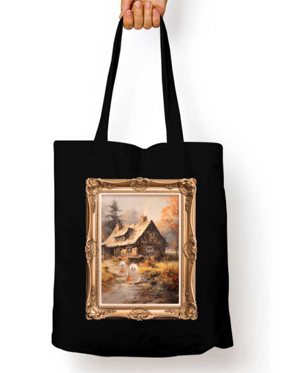 Spooky Duo Treat or Treat Zipper Tote Bag