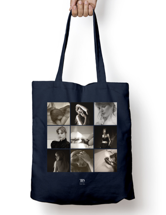 TTPD Iconic Portraits Taylor Swift Zipper Tote Bag