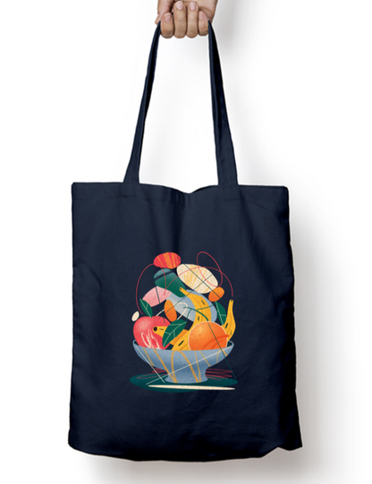 Fruitful Delight Zipper Tote Bag