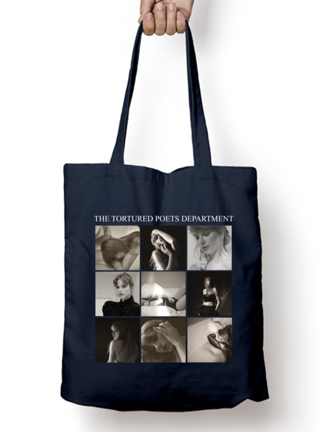 The Tortured Poets Department Statement Piece Taylor Swift Zipper Tote Bag