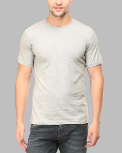 Solids: Grey Melange Tee