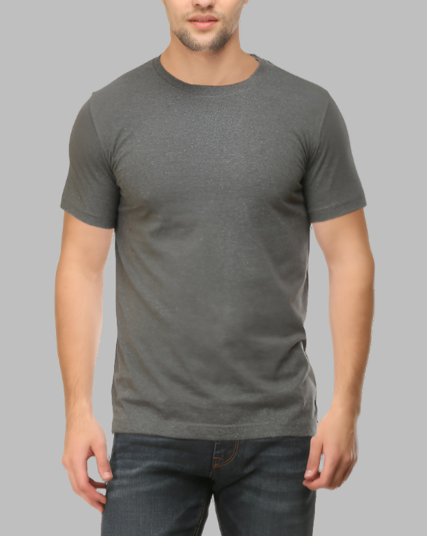 Solids: Charcoal Melange Tee