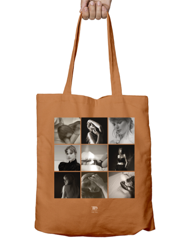 TTPD Iconic Portraits Taylor Swift Zipper Tote Bag