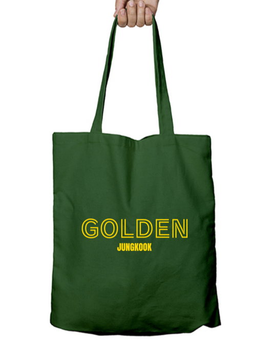 BTS Golden Album Jungkook Zipper Tote Bag