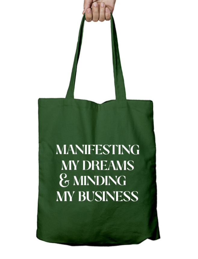 Manifestation & Zen Zipper Tote Bag