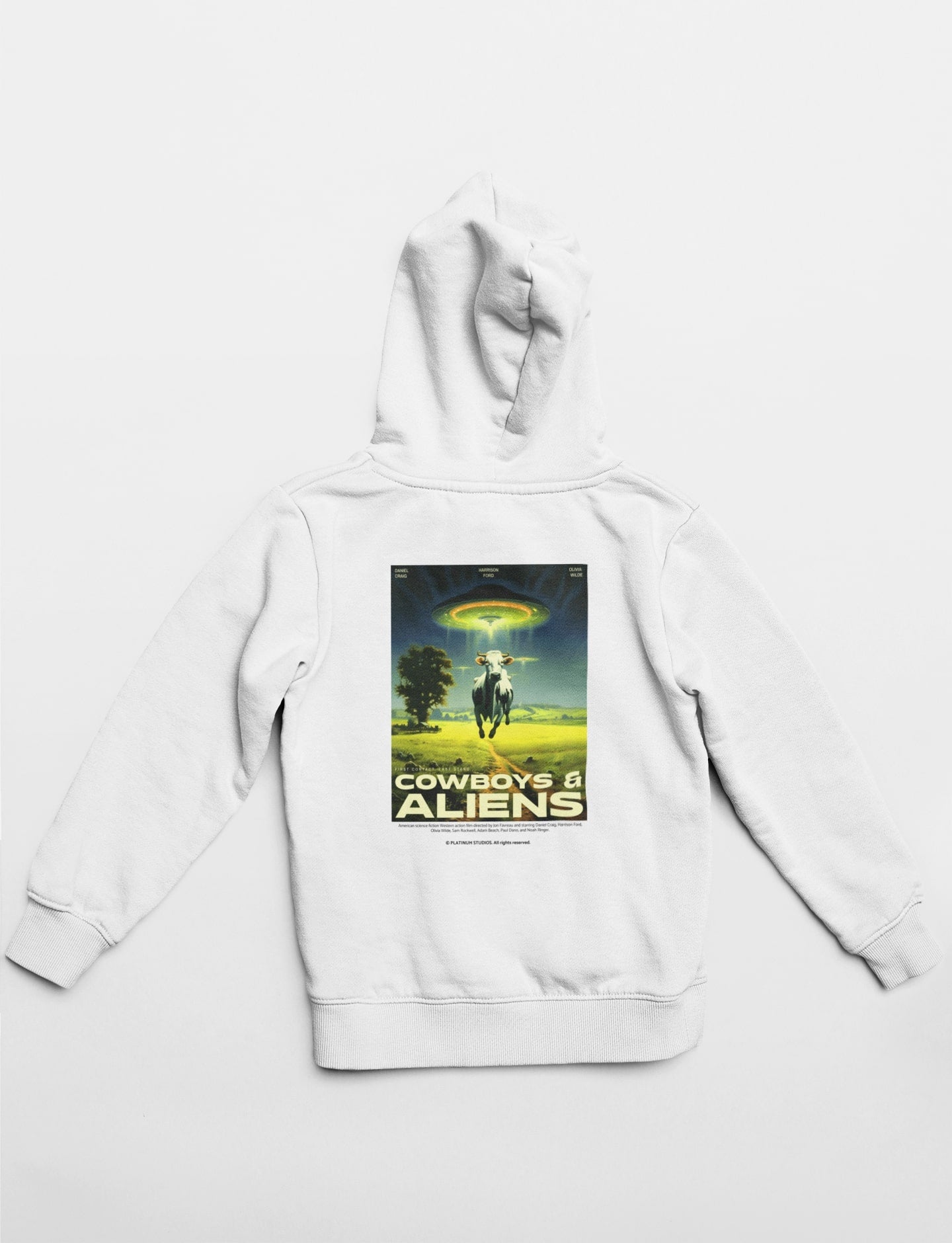 Cowboy & Aliens 2011 Unleash Your Inner Outlaw Heavyweight Hoodie