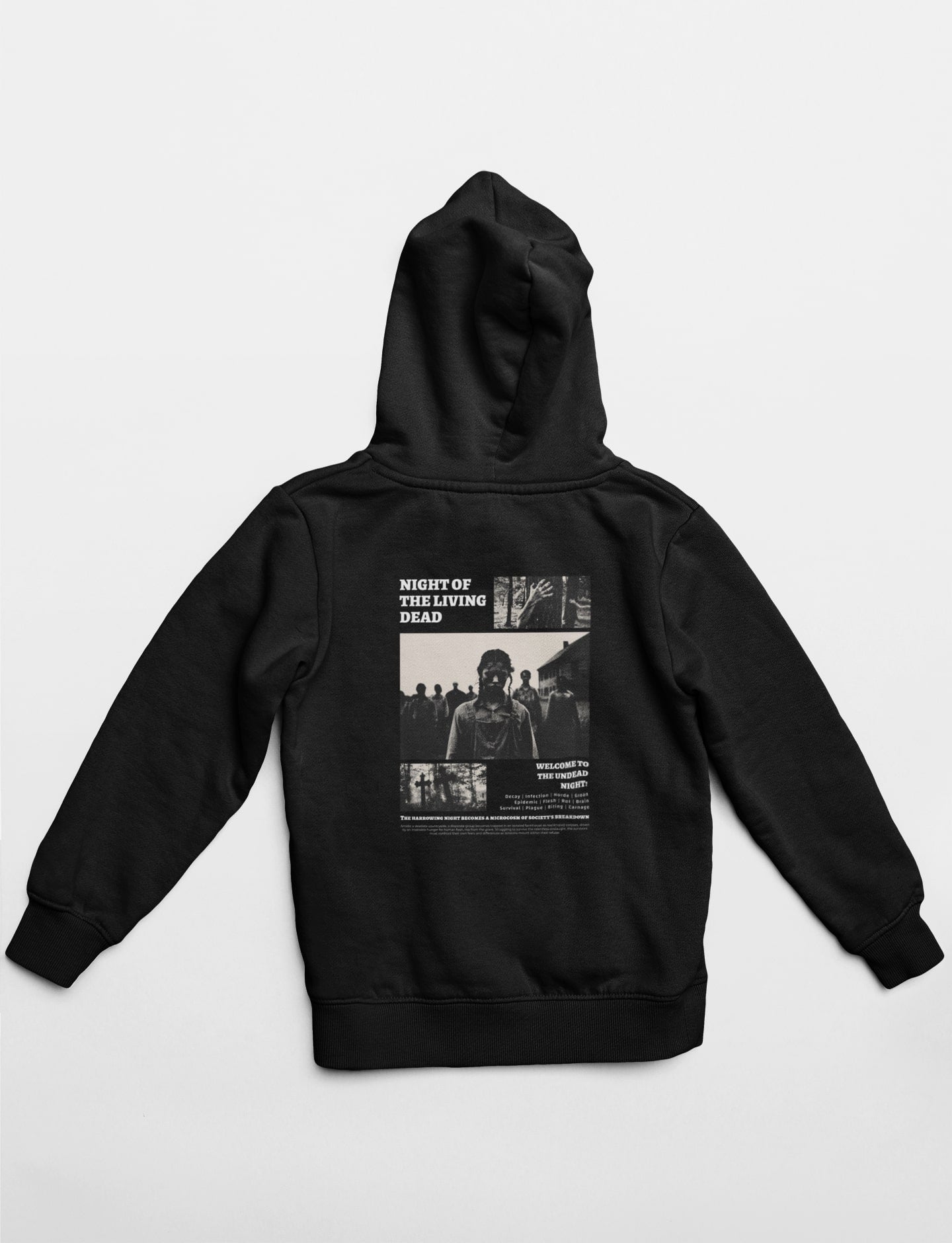 Night of the Living Dead 1968 Rise of the Ghouls Heavyweight Hoodie