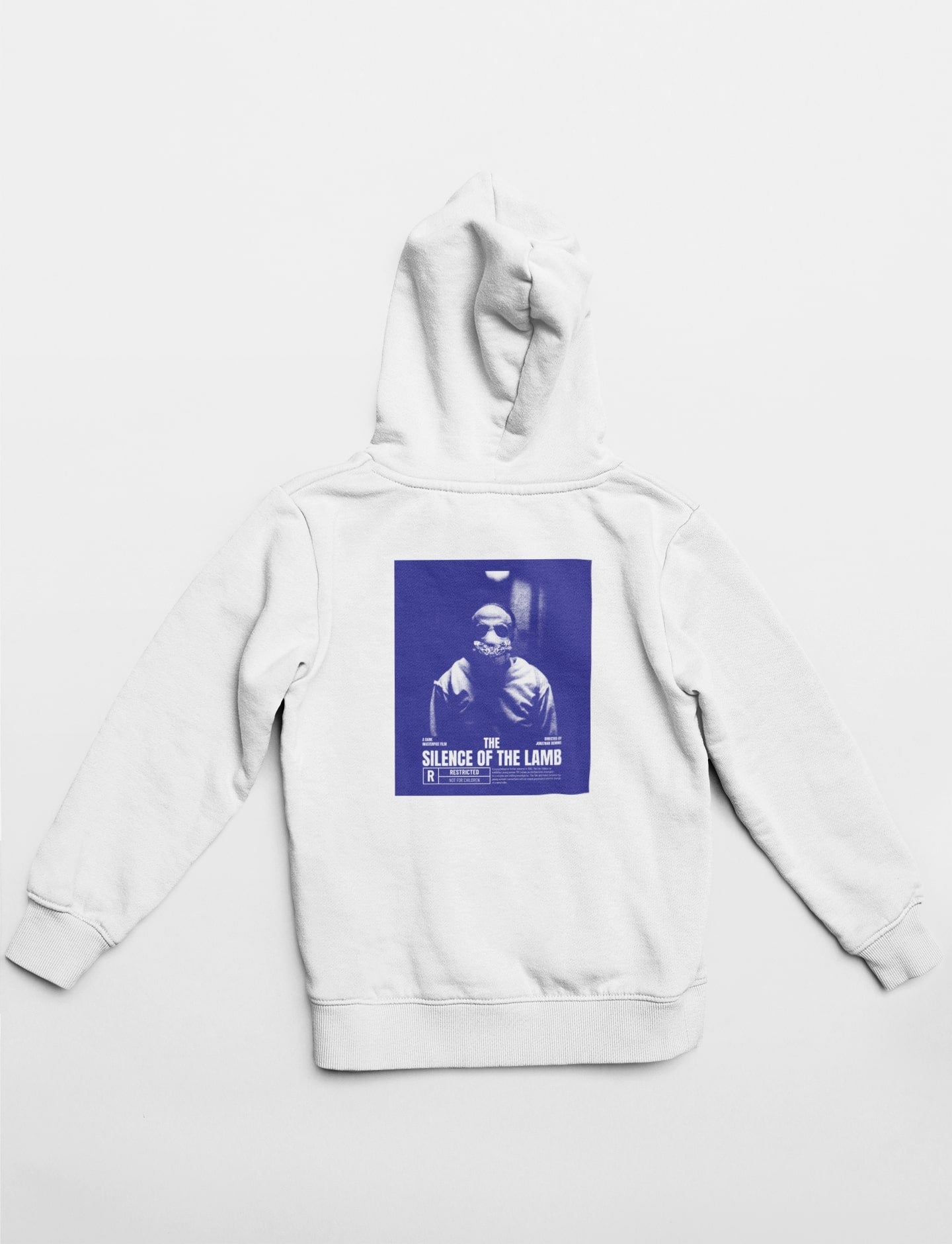 The Silence of the Lambs 1991 Jonathan Demme Classic Heavyweight Hoodie White 400 GSM Brushed Heavyweight Fleece 90 Cotton 10 Polyester S