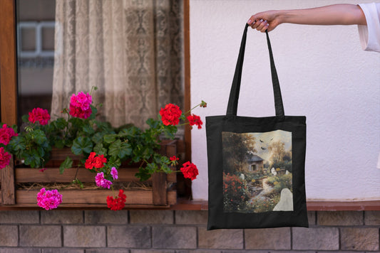 Riverside Haunts Zipper Tote Bag