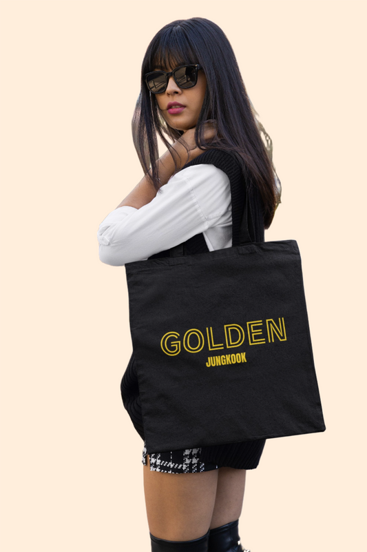 BTS Golden Album Jungkook Zipper Tote Bag