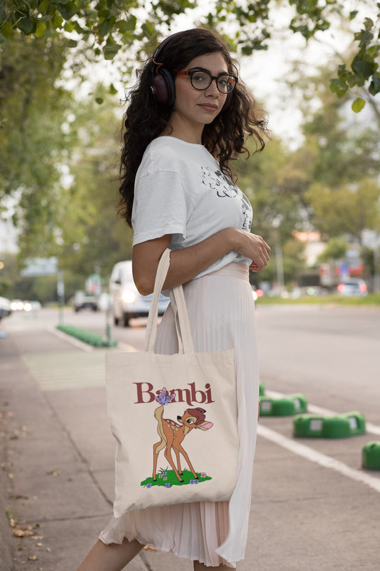 Bambi Zipper Tote Bag