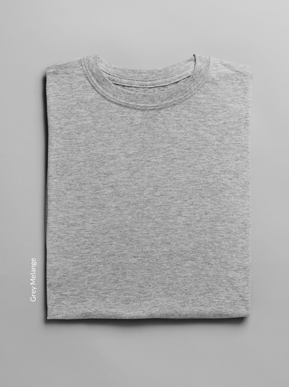 Solids: Grey Melange Tee