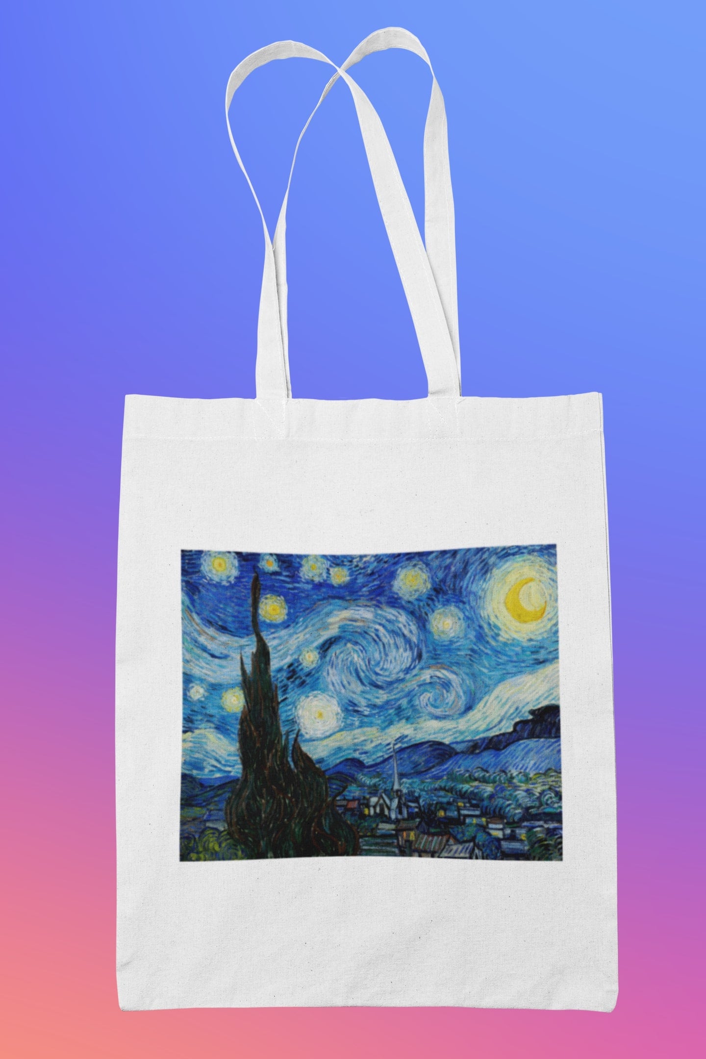 Starry night tote clearance bag