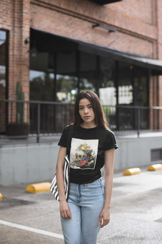 Floral Vanitas Oversized T-Shirt