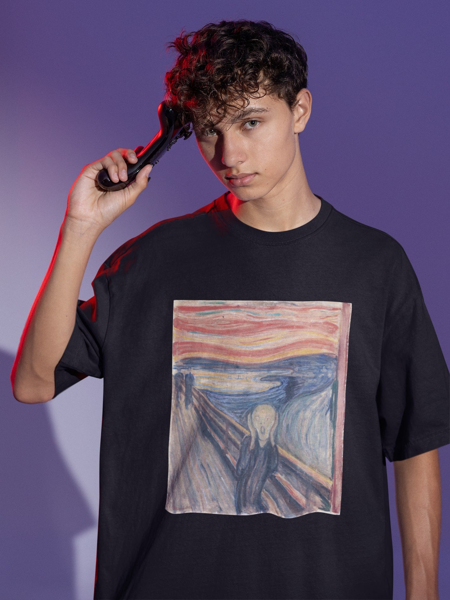 The Scream by Edvard Munch Oversized T-Shirt Soulla