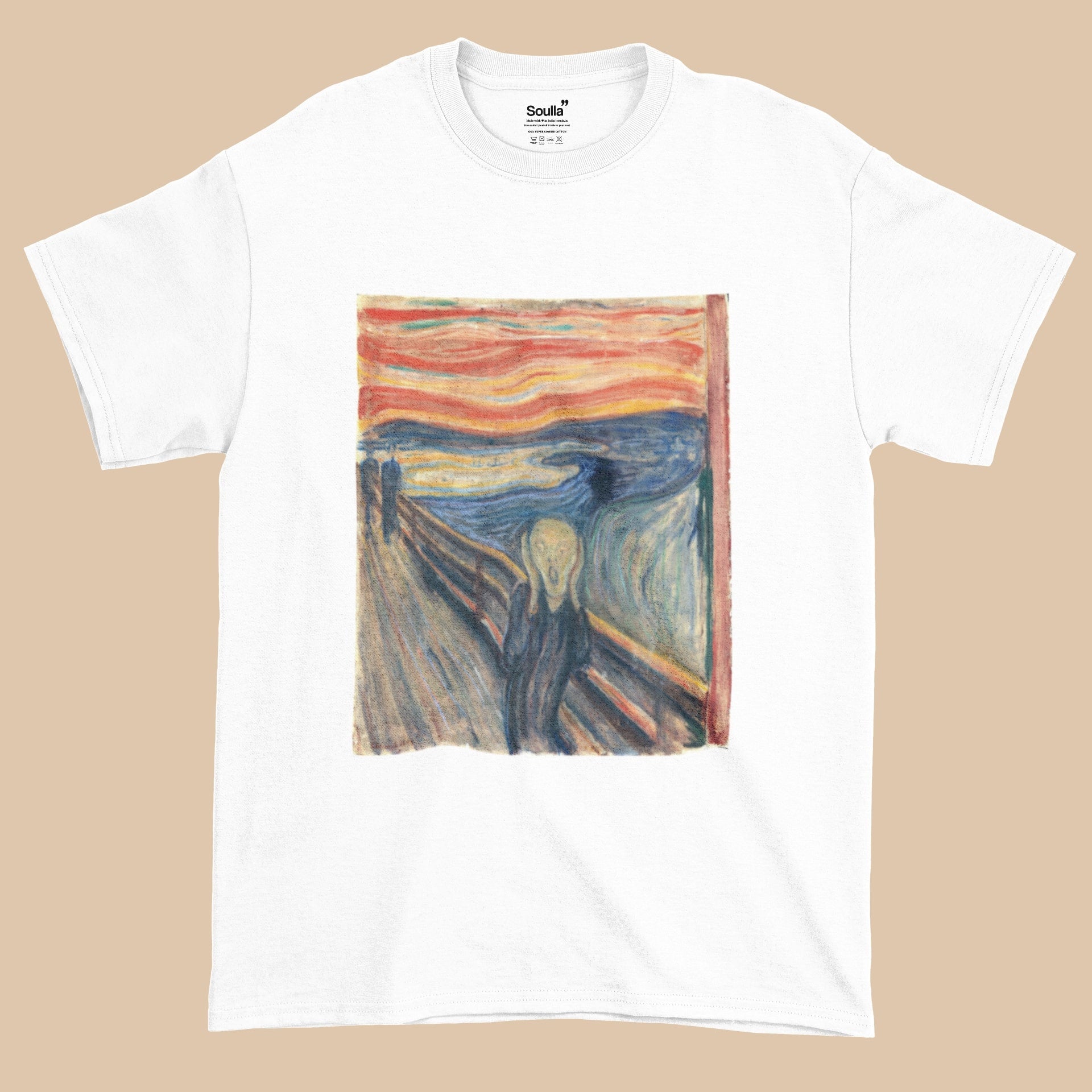 The Scream by Edvard Munch Oversized T-Shirt Soulla